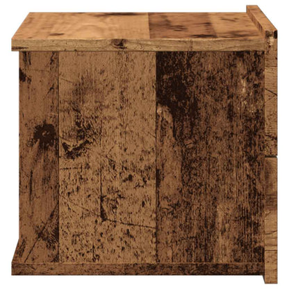 Comodini a Muro 2 pz Legno Antico 40x32x30 cm - homemem39