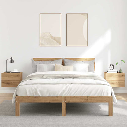 Comodini a Muro 2 pz Rovere Artigianale 40x32x30 cm - homemem39