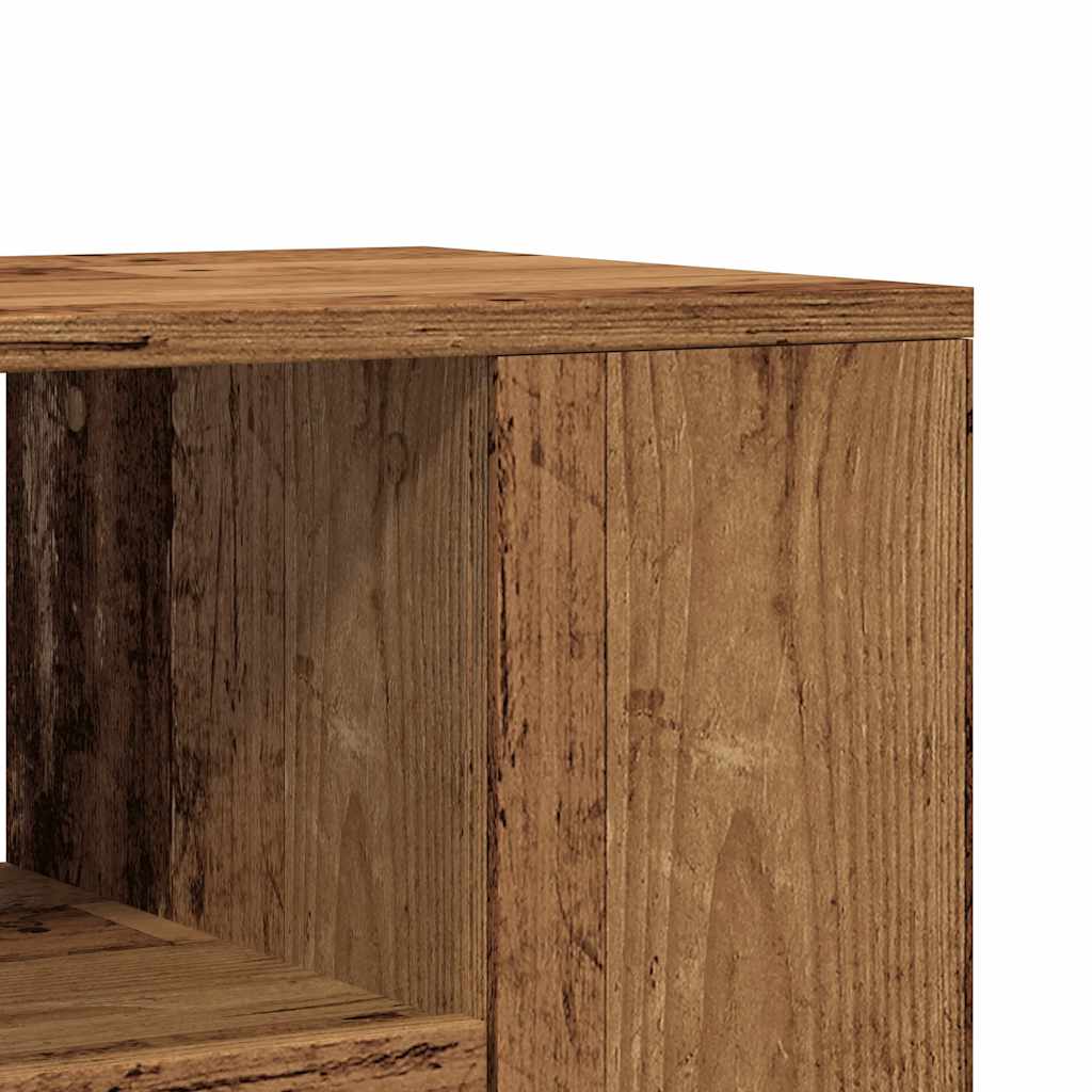 Mobile Porta TV con Ruote Legno Antico 102x34,5x43cm Truciolato | homemem39