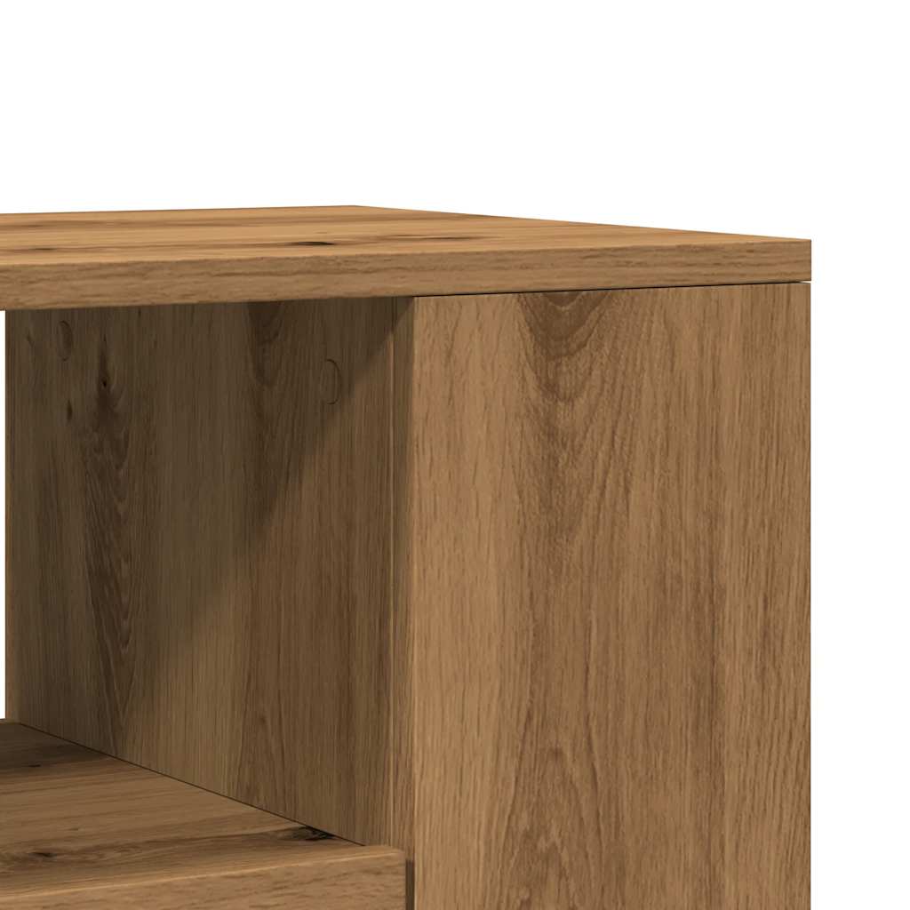 Mobile Porta TV con Ruote Artigianale 102x34,5x43 cm Truciolato - homemem39