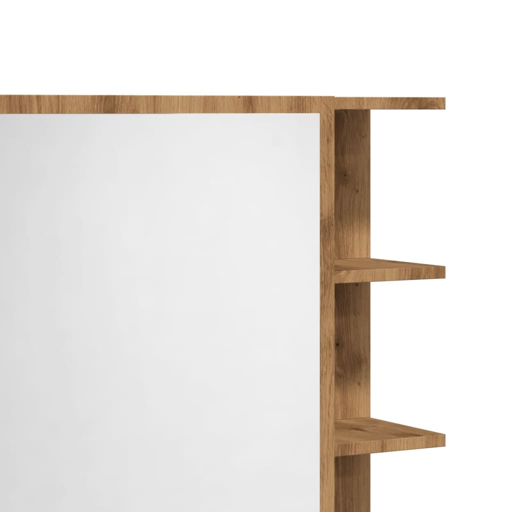 Mobile Bagno con Specchio Rovere 62,5x20,5x64 cm Multistrato | homemem39