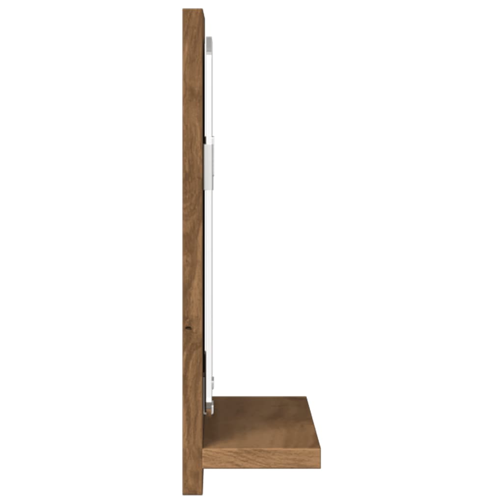 Mobile Bagno Specchio Rovere Artigianale 60x11x37 cm Truciolato | homemem39