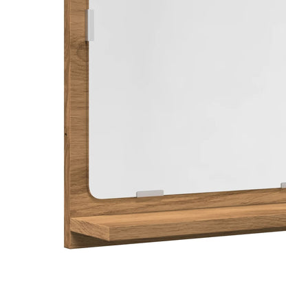 Mobile Bagno Specchio Rovere Artigianale 60x11x37 cm Truciolato | homemem39