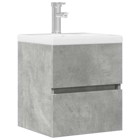 Mobile Lavabo Grigio Cemento 41x38,5x45 cm in Legno Multistrato | homemem39