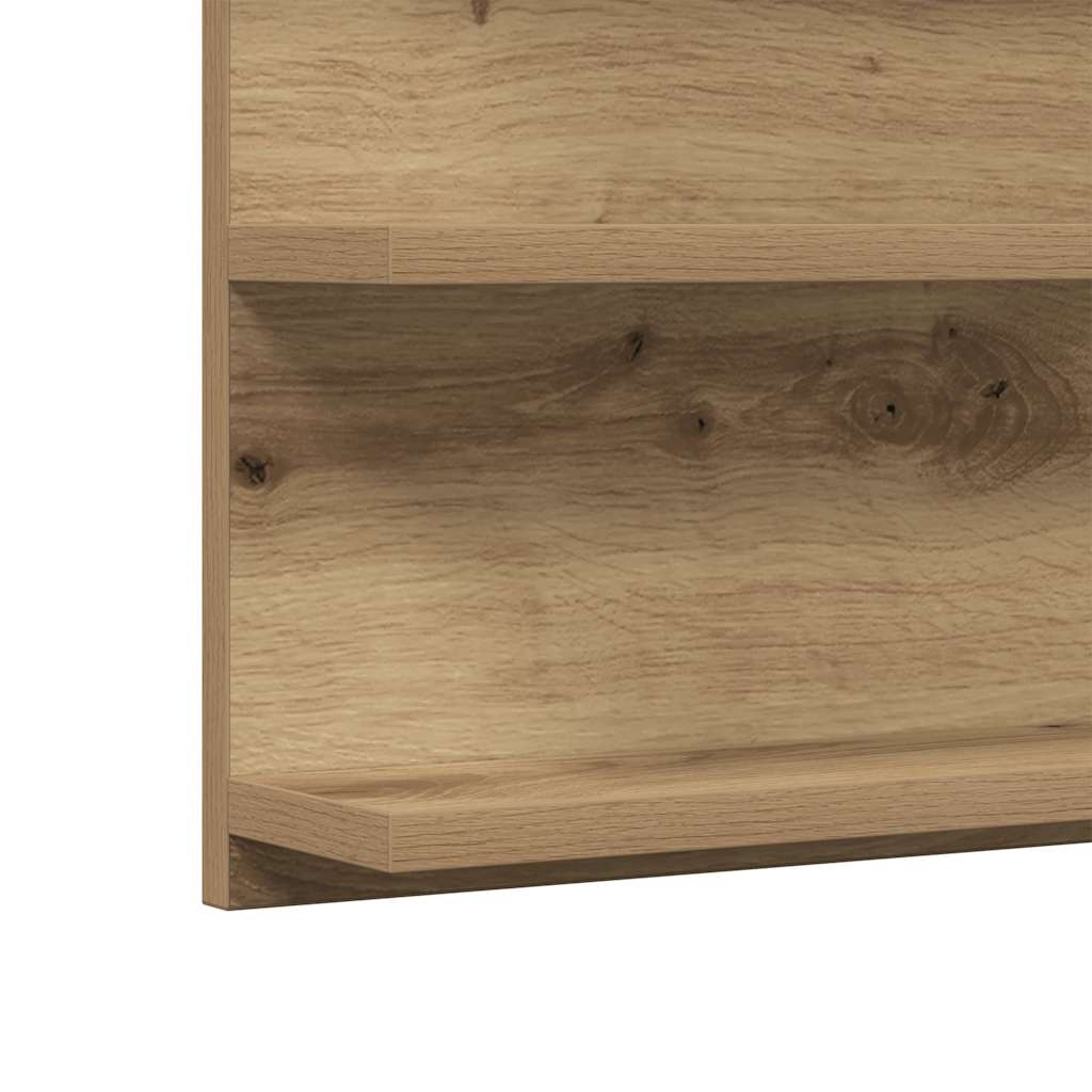 Mobile Bagno Specchio Rovere Artigianale 90x11x45 cm Truciolato | homemem39