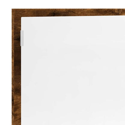 Specchio Bagno LED Rovere Fumo 100x8,5x37cm Legno Multistrato | homemem39