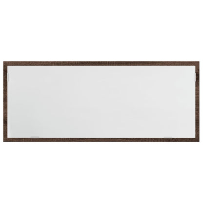 Specchio da Bagno LED Rovere Marrone 100x8,5x37cm in Truciolato | homemem39
