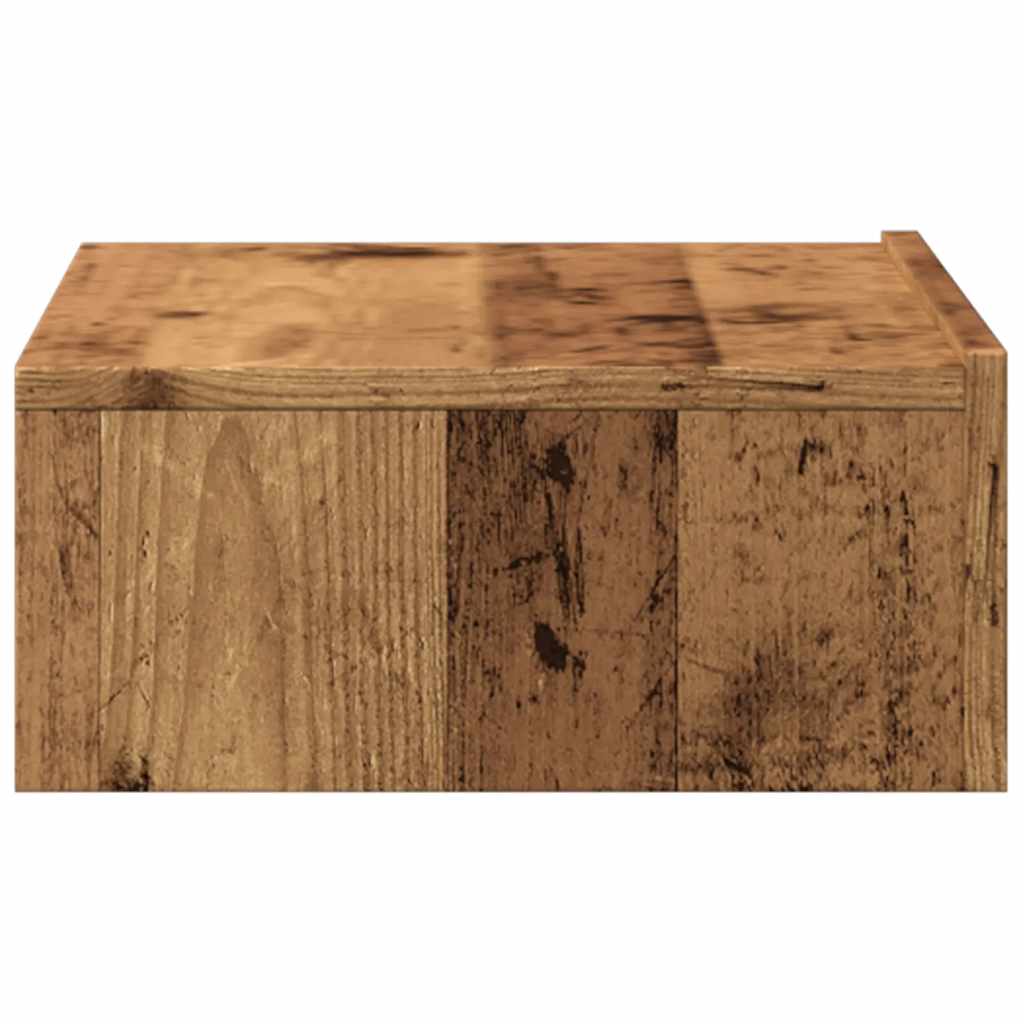 Mobili Porta TV con Luci LED 2 pz Legno Antico 60x35x15,5 cm