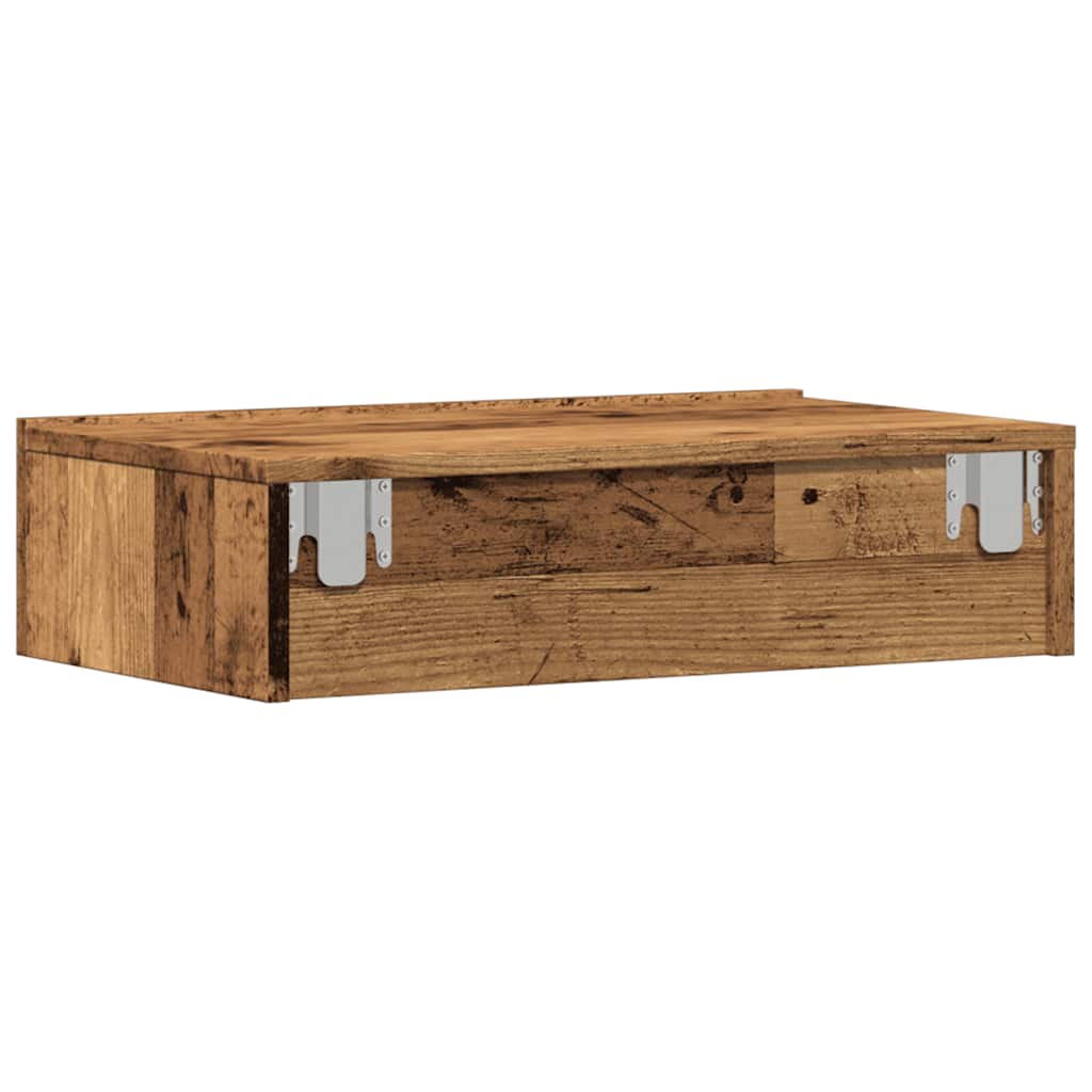 Mobili Porta TV con Luci LED 2 pz Legno Antico 60x35x15,5 cm