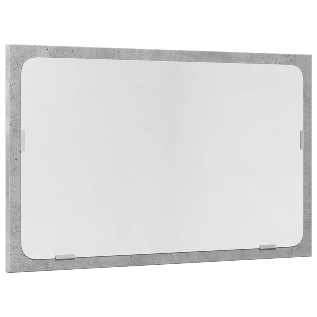 Set Mobili da Bagno 2 pz Grigio Cemento in Legno Multistrato