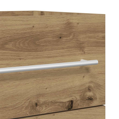 Set Mobili da Bagno 2 pz Rovere Artigianale Legno Multistrato | homemem39