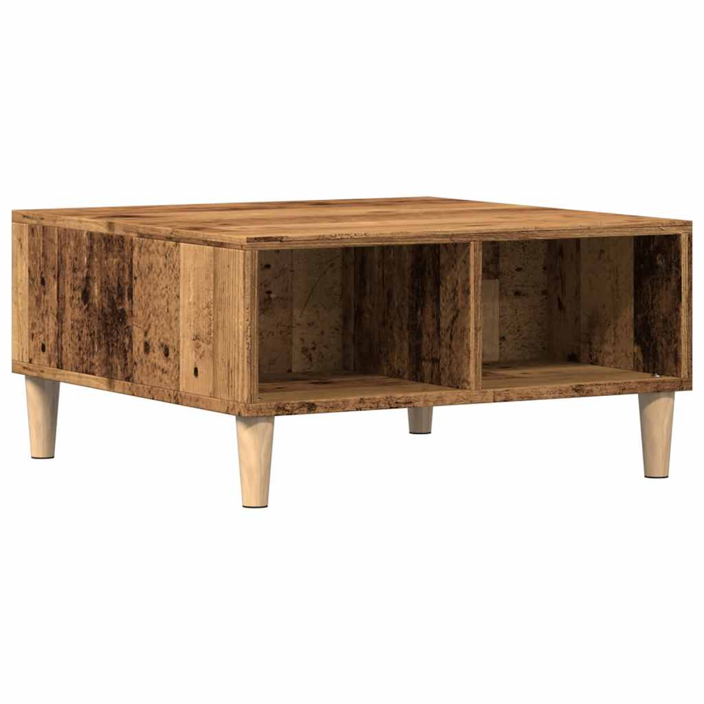 Tavolino da Salotto Legno Antico 60x60x30 cm Legno Multistrato | homemem39