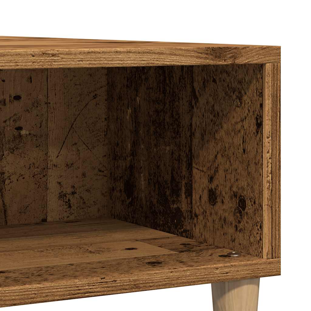 Tavolino da Salotto Legno Antico 60x60x30 cm Legno Multistrato | homemem39
