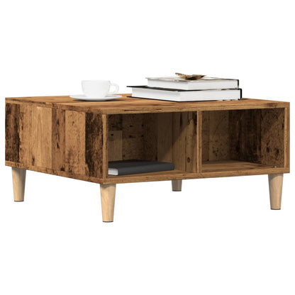 Tavolino da Salotto Legno Antico 60x60x30 cm Legno Multistrato | homemem39