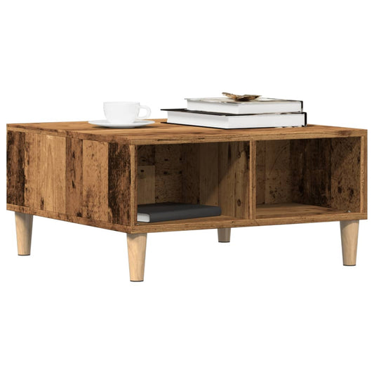 Tavolino da Salotto Legno Antico 60x60x30 cm Legno Multistrato | homemem39