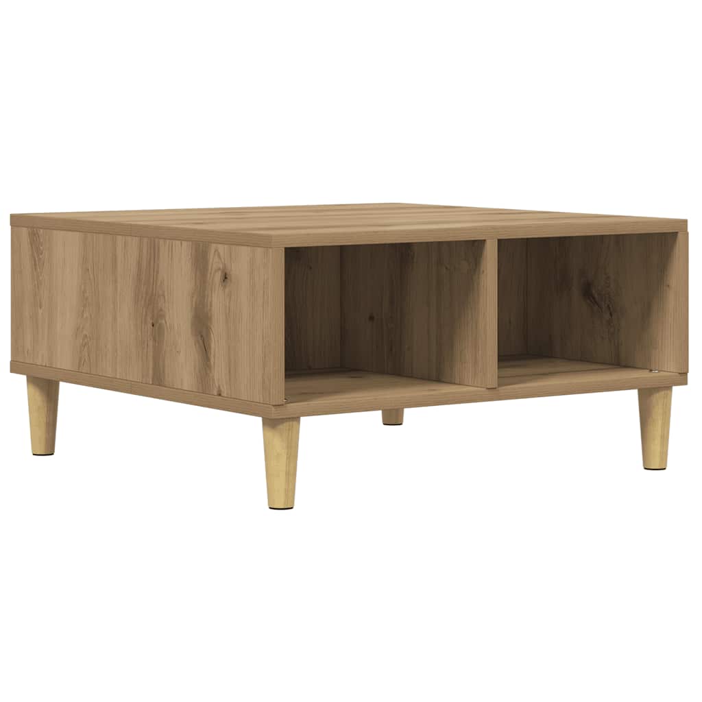 Tavolino da Salotto Artigianale 60x60x30 cm Legno Multistrato | homemem39