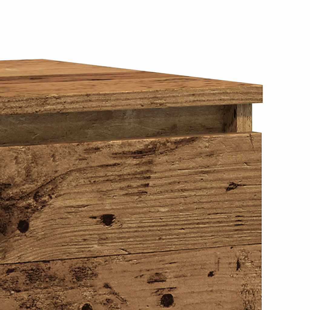 Comodino Legno Antico 50x40x43.5 cm in Legno Multistrato - homemem39