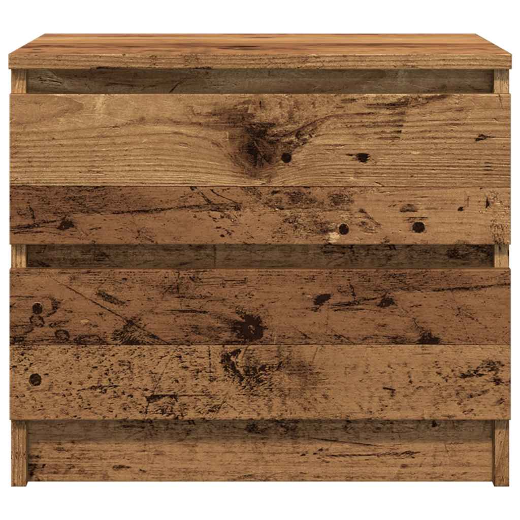 Comodini 2 pz Legno Antico 50x40x43.5 cm in Legno Multistrato - homemem39