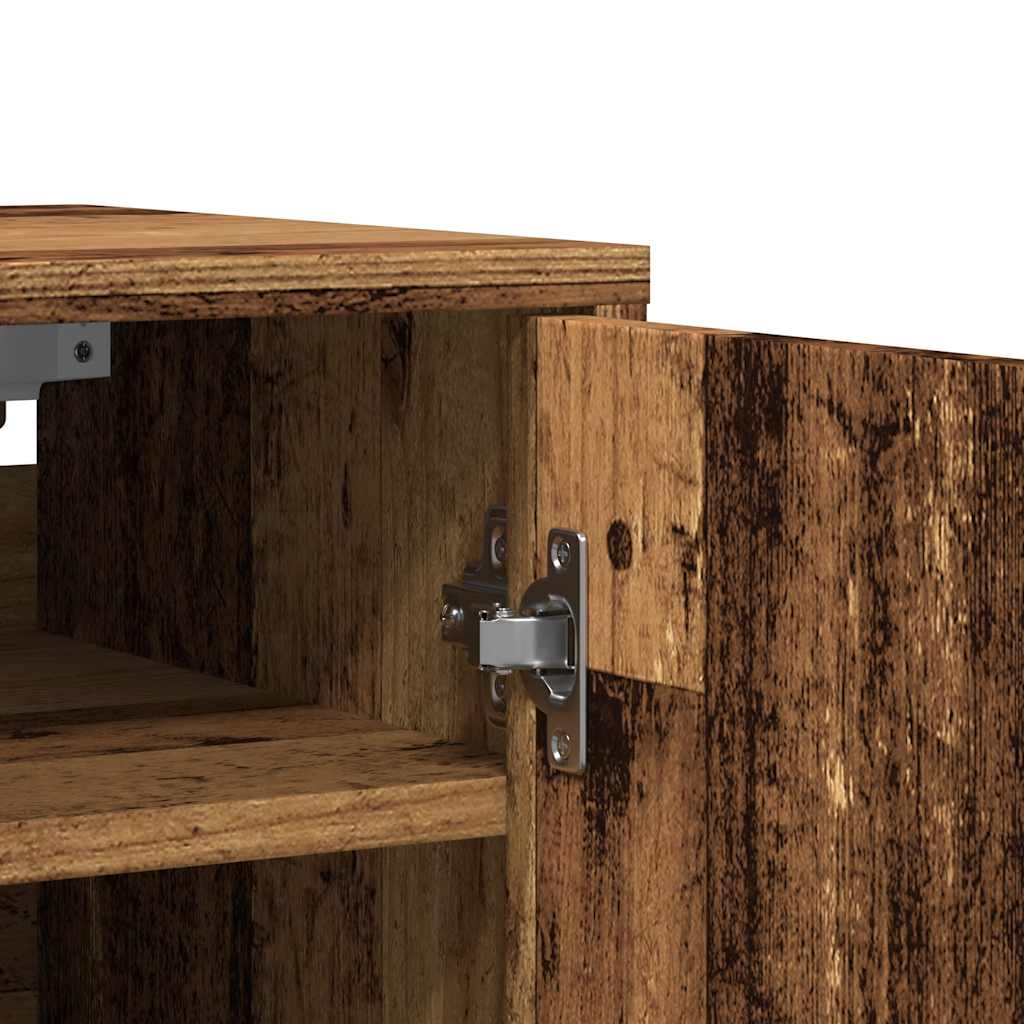 Scarpiere 2 pz Legno Antico 32x35x70 cm in Legno Multistrato - homemem39