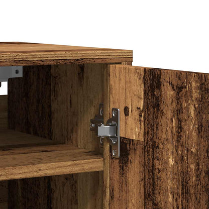 Scarpiere 2 pz Legno Antico 32x35x70 cm in Legno Multistrato - homemem39