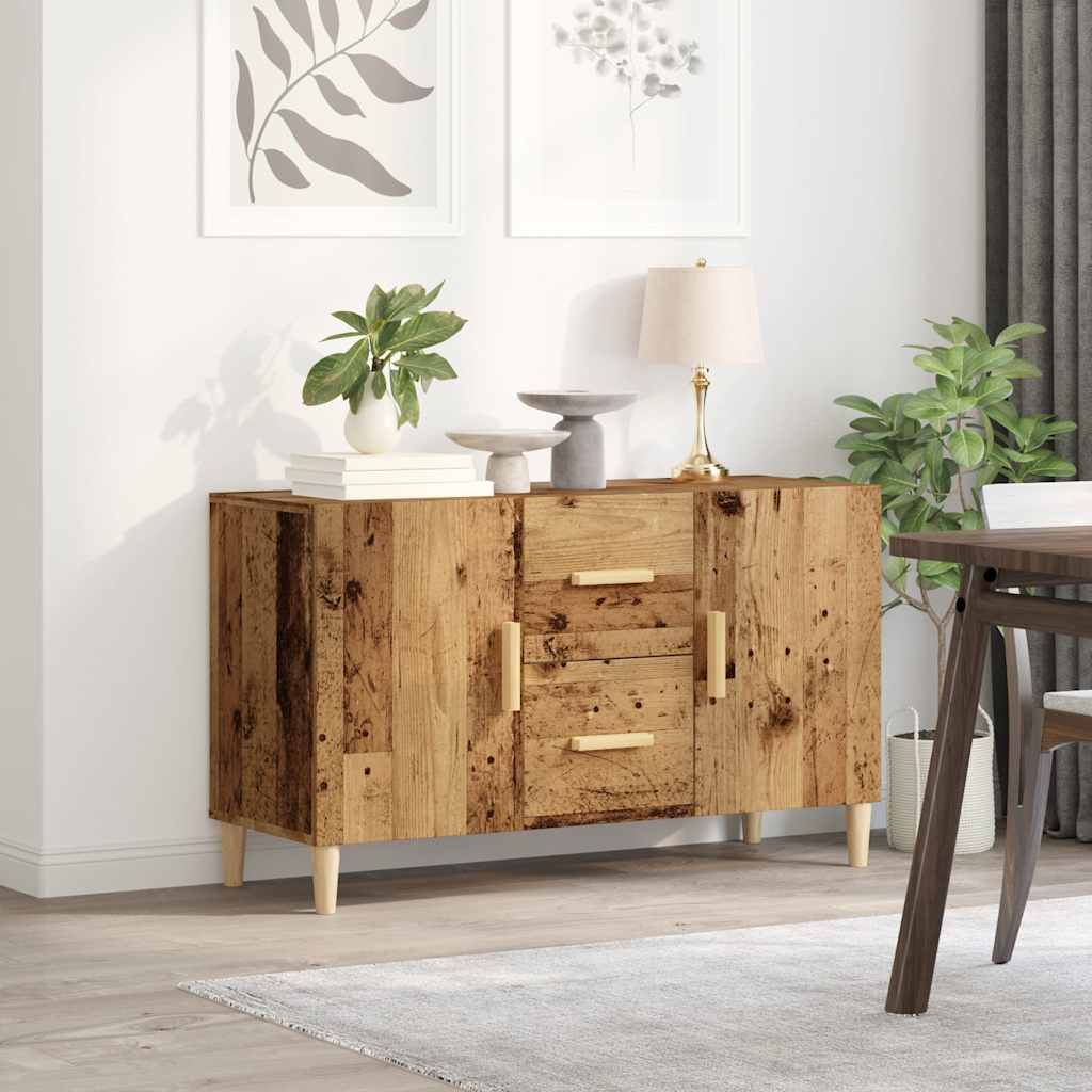 Credenza Legno Antico 100x36x60 cm in Legno Multistrato - homemem39