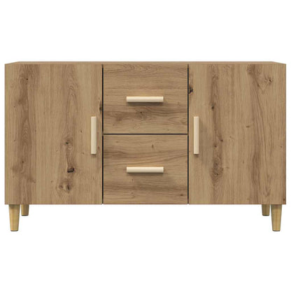 Credenza Rovere Artigianale 100x36x60 cm in Legno Multistrato - homemem39