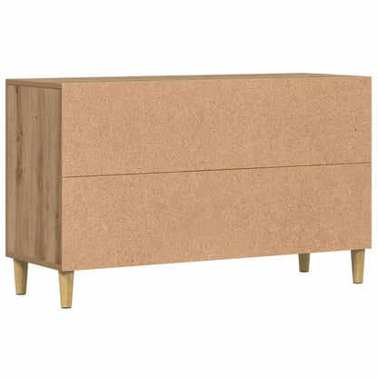 Credenza Rovere Artigianale 100x36x60 cm in Legno Multistrato - homemem39