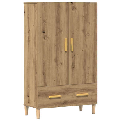Credenza Rovere Artigianale 70x31x115 cm in Legno Multistrato - homemem39