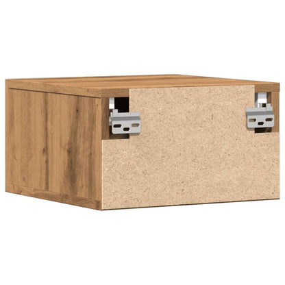 Comodini a Muro 2 pz Rovere Artigianale 35x35x20 cm - homemem39