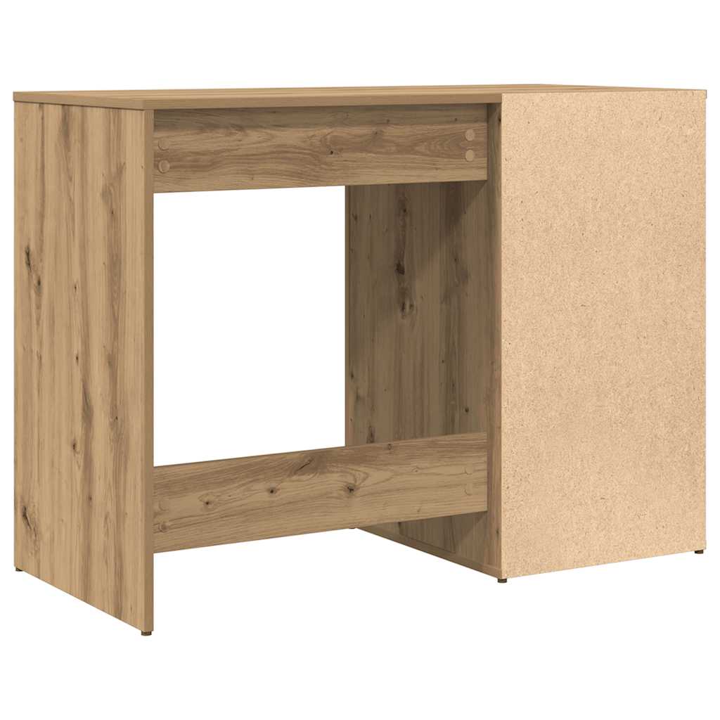 Scrivania Rovere Artigianale 100x49x75 cm in Legno Multistrato - homemem39