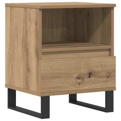 Comodino Rovere Artigianale 40x35x50 cm in Legno Multistrato
