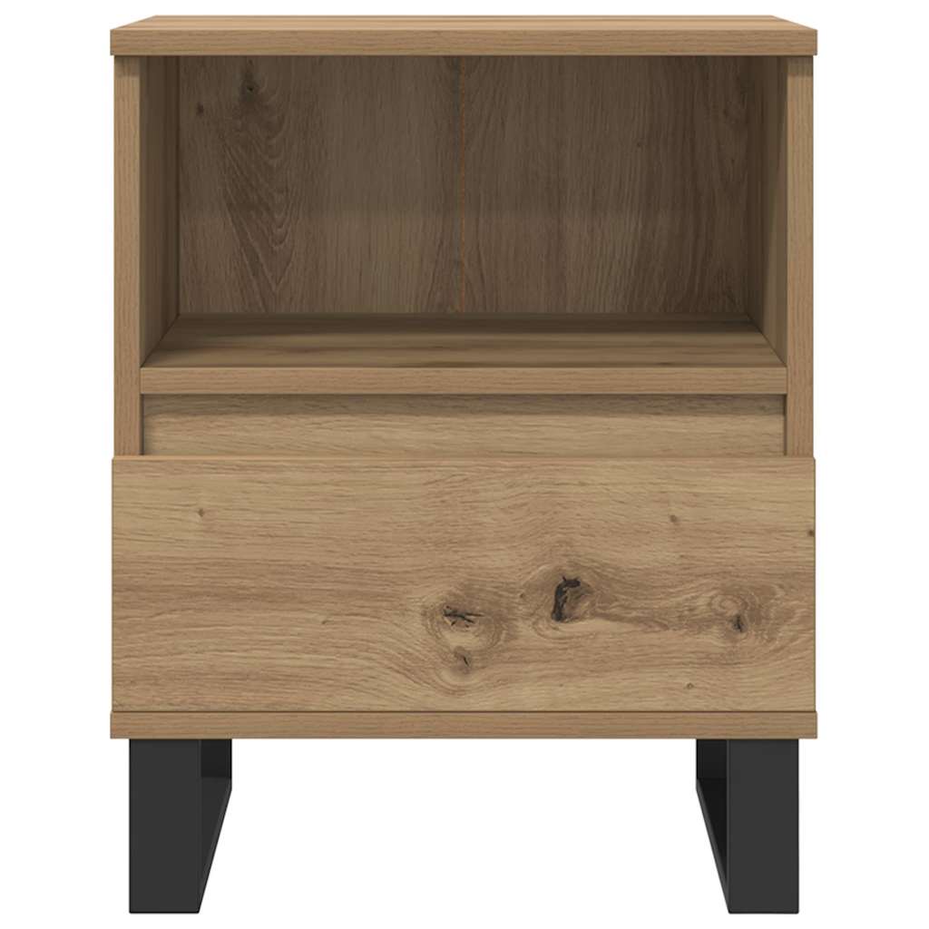 Comodino Rovere Artigianale 40x35x50 cm in Legno Multistrato