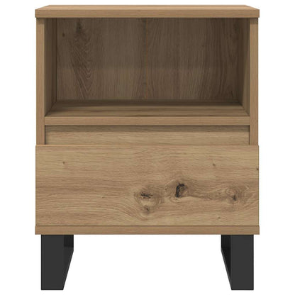 Comodino Rovere Artigianale 40x35x50 cm in Legno Multistrato