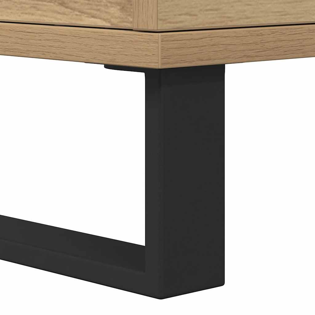 Comodino Rovere Artigianale 40x35x50 cm in Legno Multistrato