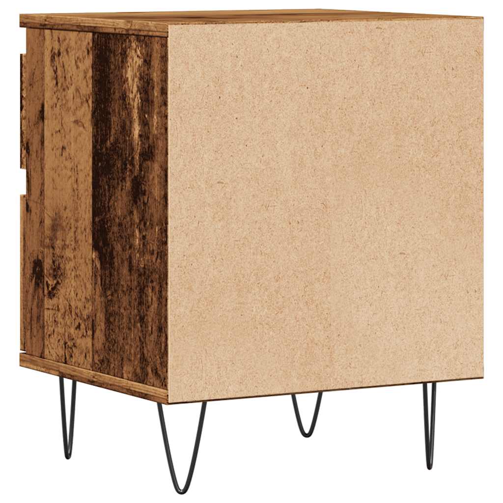 Comodino Legno Antico 40x35x50 cm in Legno Multistrato - homemem39