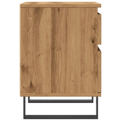 Comodino Rovere Artigianale 40x35x50 cm in Legno Multistrato