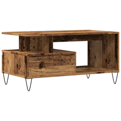 Tavolino da Salotto Legno Antico 90x49x45 cm Legno Multistrato | homemem39