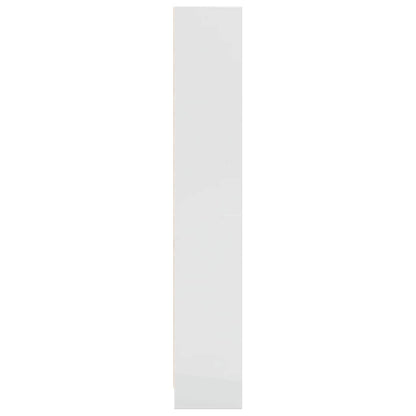 Libreria Bianco Lucido 60x24x143 cm in Legno Multistrato | homemem39