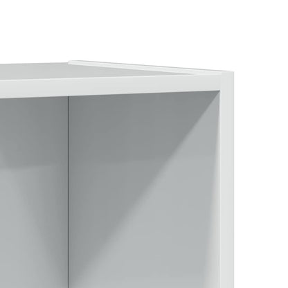 Libreria Bianco Lucido 60x24x143 cm in Legno Multistrato | homemem39