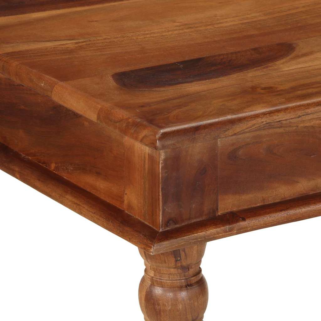 Tavolo da Pranzo 80x80x77 cm Legno Massello di Acacia | homemem39
