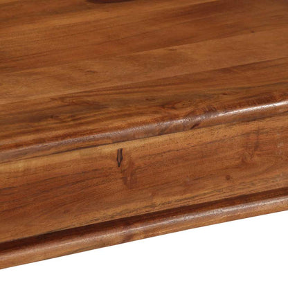 Tavolo da Pranzo 80x80x77 cm Legno Massello di Acacia | homemem39