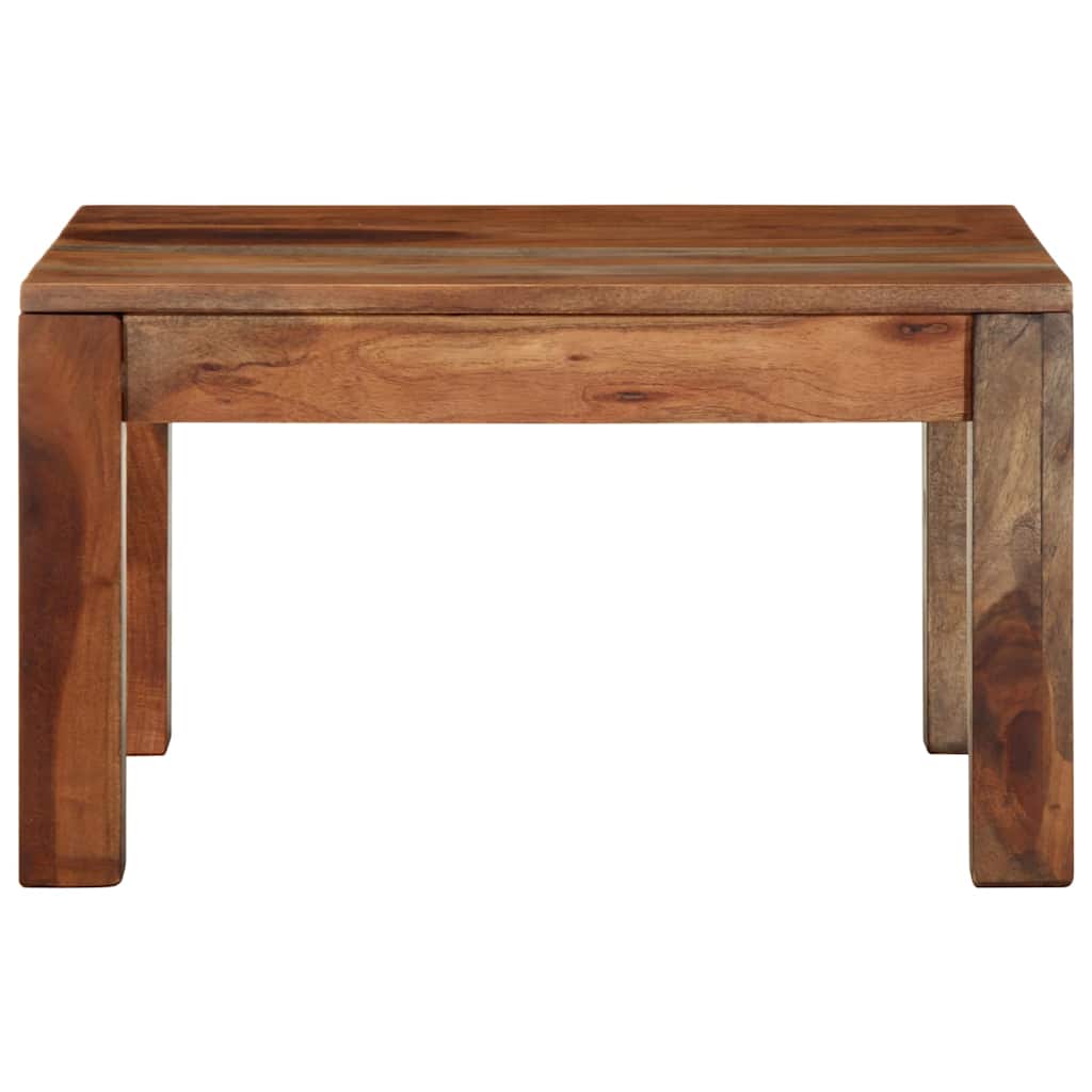 Tavolino da Caffè 60x60x35 cm in Legno Massello di Acacia