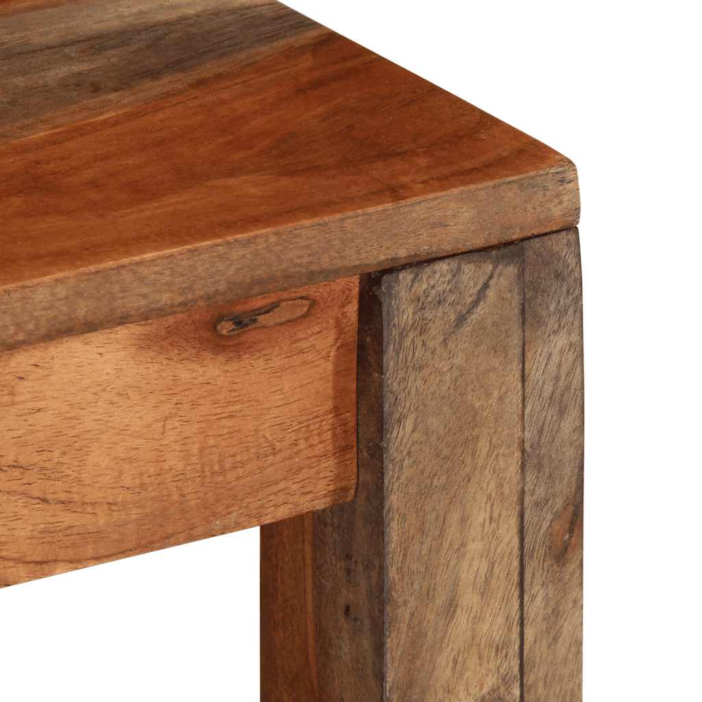 Tavolino da Caffè 60x60x35 cm in Legno Massello di Acacia