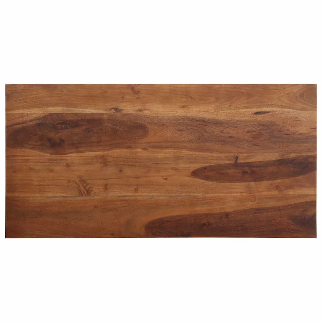 Tavolo da Pranzo 120x60x76 cm in Legno Massello di Acacia