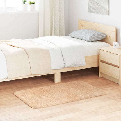 Tappeto Shaggy a Pelo Lungo NAVARRA Beige 60x100 cm poliestere - homemem39