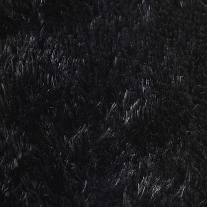 Tappeto Shaggy a Pelo Lungo NAVARRA Nero 60x100 cm poliestere | homemem39