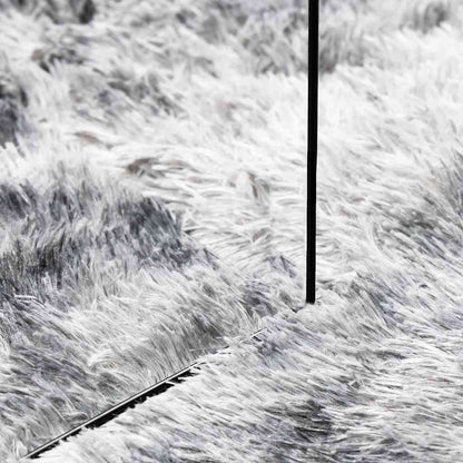 Tappeto Shaggy a Pelo Lungo NAVARRA Grigio Argento 60x100 cm - homemem39