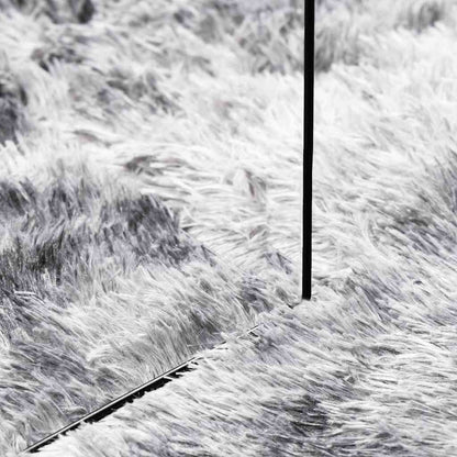 Tappeto Shaggy a Pelo Lungo NAVARRA Grigio Argento 80x150 cm - homemem39