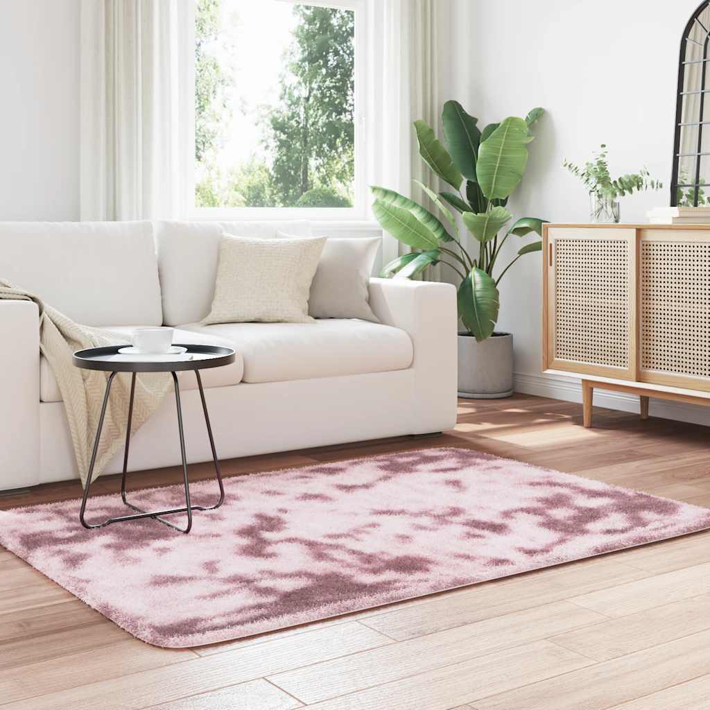 Tappeto Shaggy a Pelo Lungo NAVARRA Rosa Antico 120x170cm