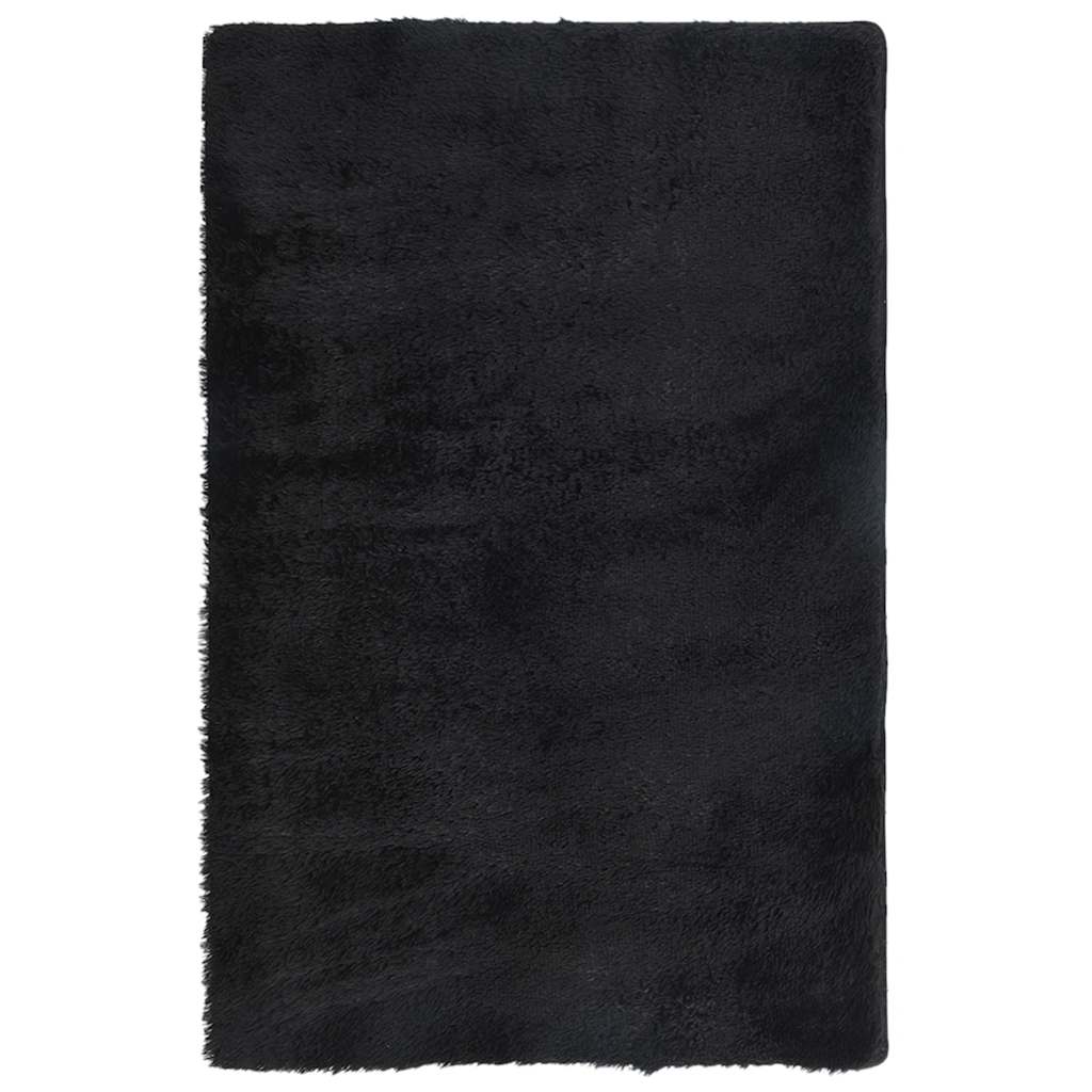 Tappeto Shaggy a Pelo Lungo NAVARRA Nero 130x200 cm poliestere - homemem39